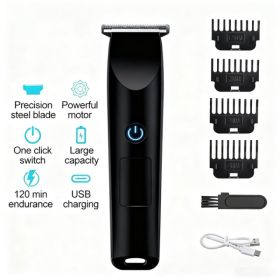 Men Pro Electric Hair Clippers Beard Trimmer Cutting Barber Shaving Machine Black Logistics Only For USPS. TK TMEU Only For Self-pickup (Option: defaulttitle)
